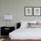 Myrtle Grey Abstract Stripe Wallpaper