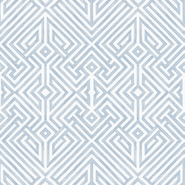Lyon Blue Geometric Key Wallpaper
