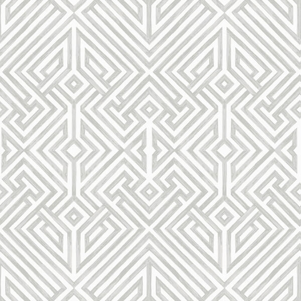 Lyon Silver Geometric Key Wallpaper
