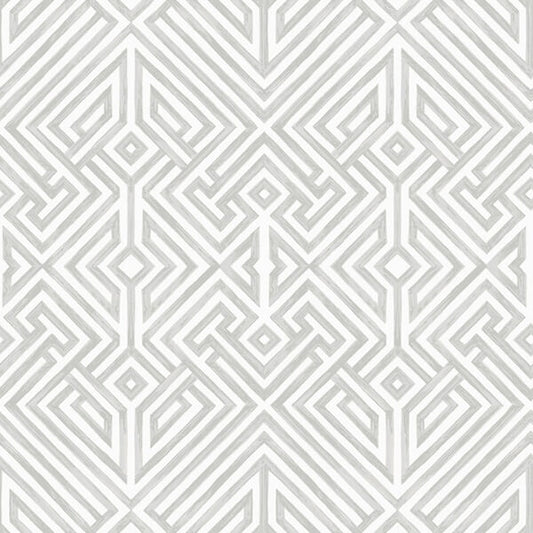 Lyon Silver Geometric Key Wallpaper