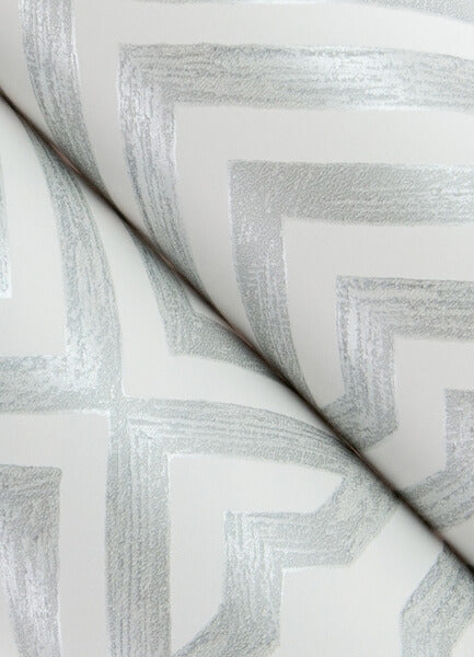 Lyon Silver Geometric Key Wallpaper