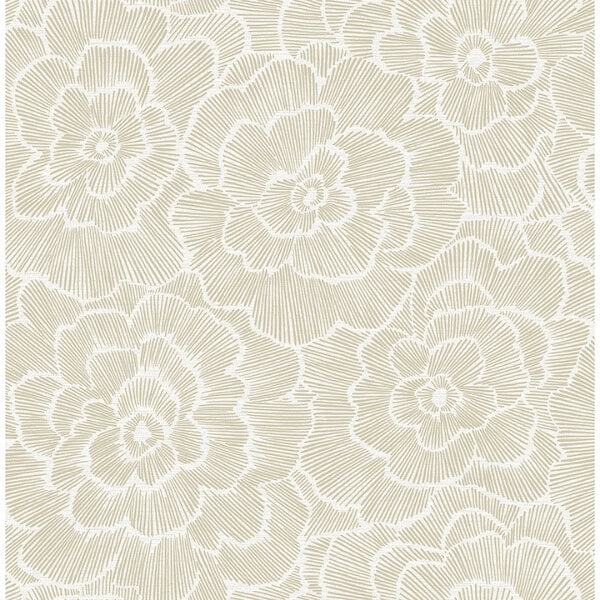 Periwinkle Stone Textured Floral Wallpaper