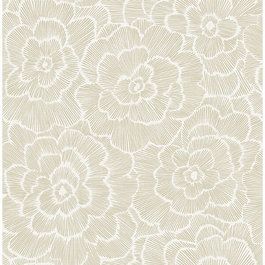 Periwinkle Stone Textured Floral Wallpaper