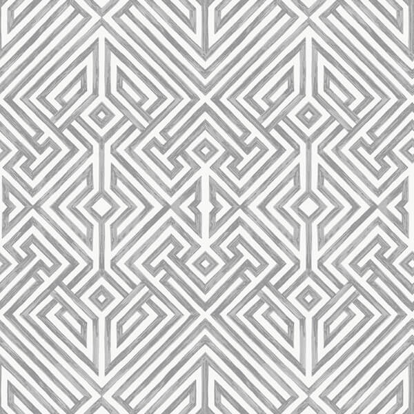 Lyon Grey Geometric Key Wallpaper