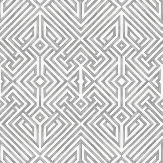 Lyon Grey Geometric Key Wallpaper