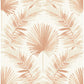 Calla Rust Painted Palm Wallpaper