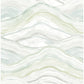 Dorea Sea Green Striated Waves Wallpaper
