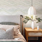 Dorea Sea Green Striated Waves Wallpaper
