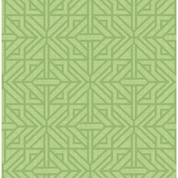 Hesper Green Geometric Wallpaper