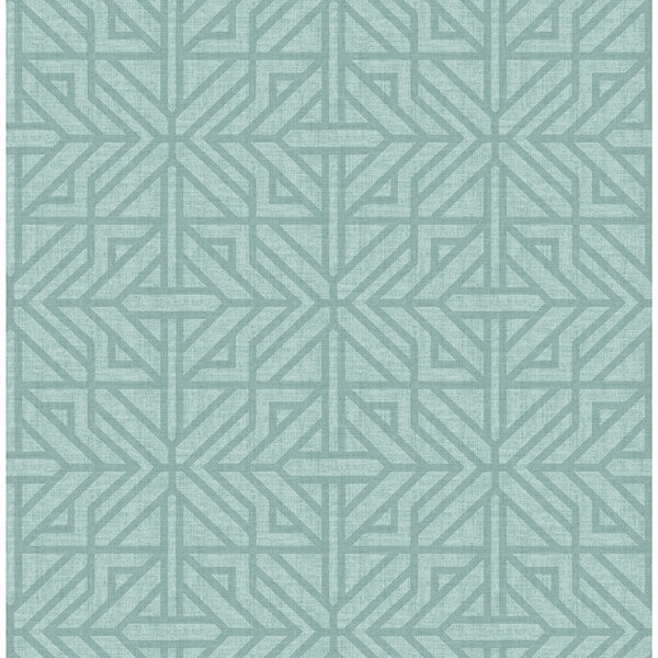 Hesper Teal Geometric Wallpaper