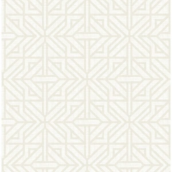 Hesper Ivory Geometric Wallpaper