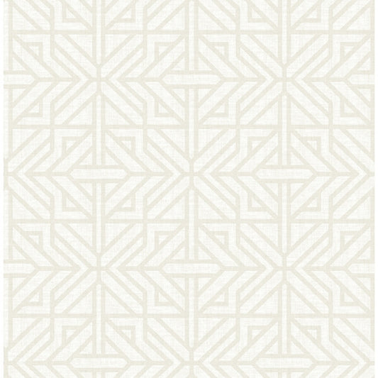 Hesper Ivory Geometric Wallpaper