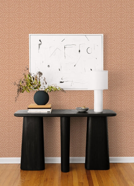 Hesper Rust Geometric Wallpaper