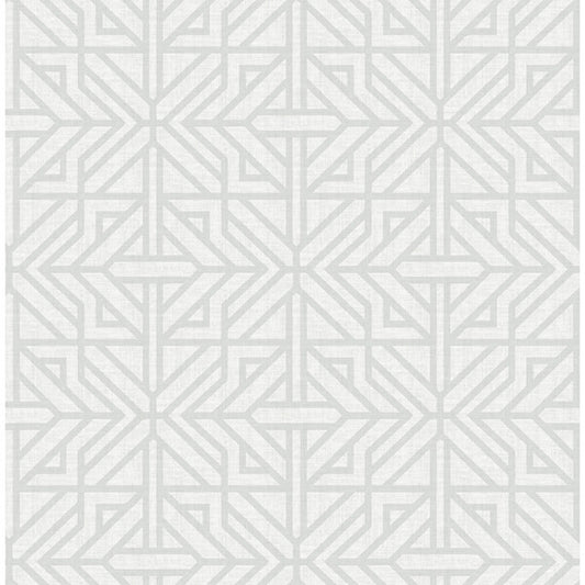 Hesper Grey Geometric Wallpaper