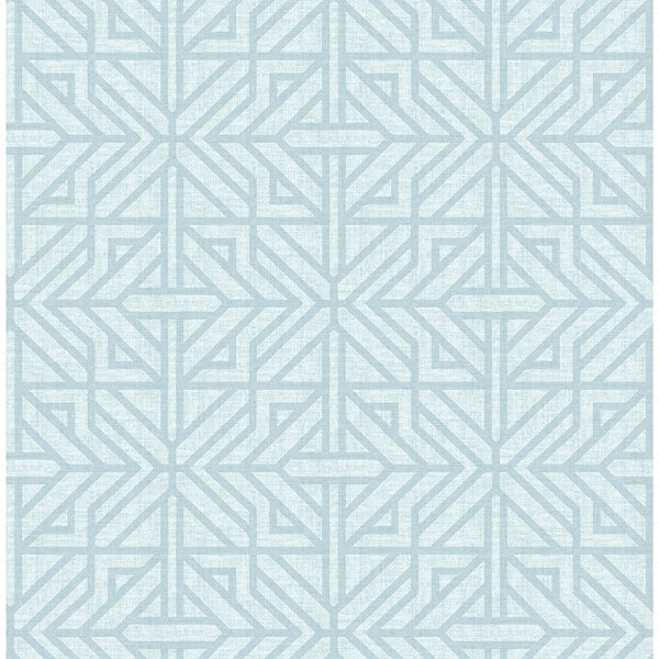 Hesper Sky Blue Geometric Wallpaper
