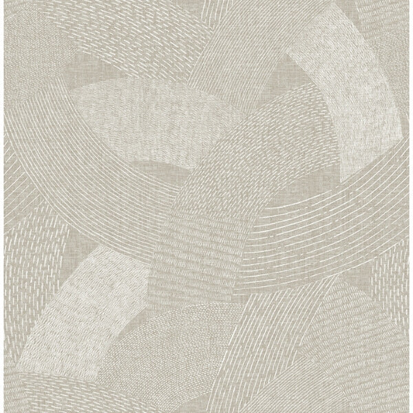 Tania Light Brown Woven Abstract Wallpaper