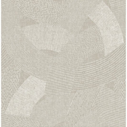 Tania Light Brown Woven Abstract Wallpaper
