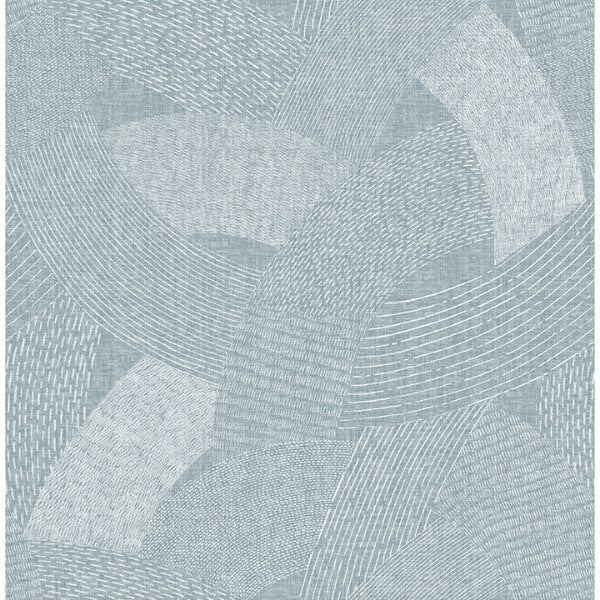 Tania Denim Woven Abstract Wallpaper