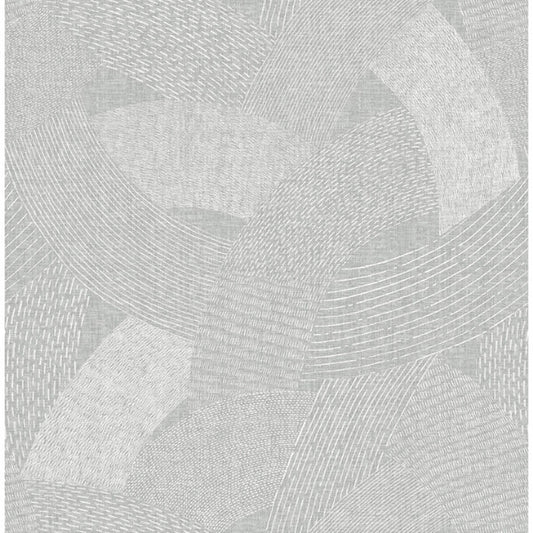Tania Grey Woven Abstract Wallpaper