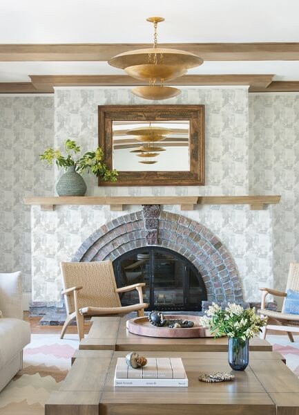 Perrin Light Grey Gem Geometric Wallpaper
