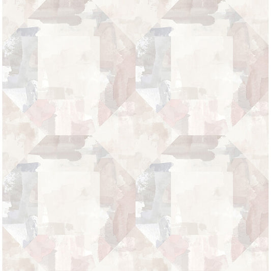 Perrin Lavender Gem Geometric Wallpaper