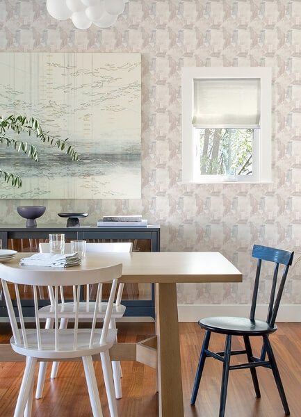 Perrin Lavender Gem Geometric Wallpaper