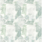 Perrin Sea Green Gem Geometric Wallpaper
