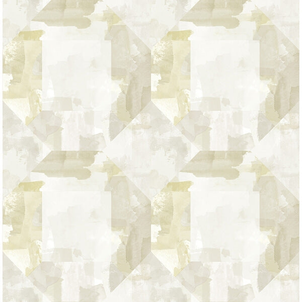 Perrin Olive Gem Geometric Wallpaper