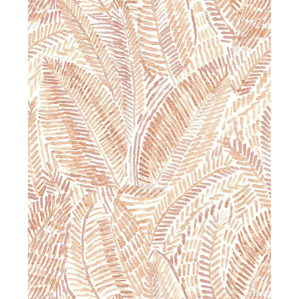 Fildia Orange Botanical Wallpaper