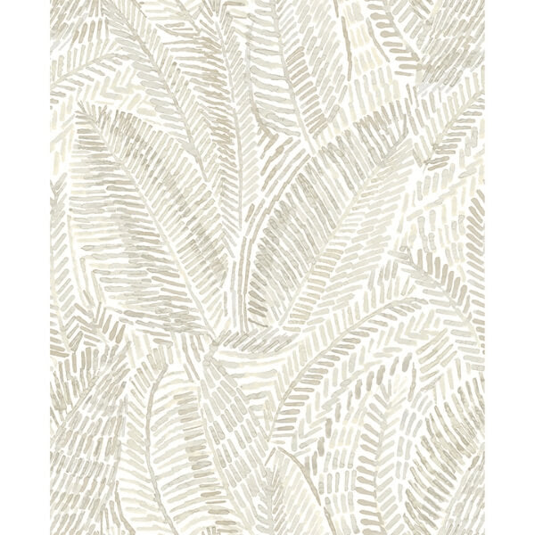 Fildia Taupe Botanical Wallpaper