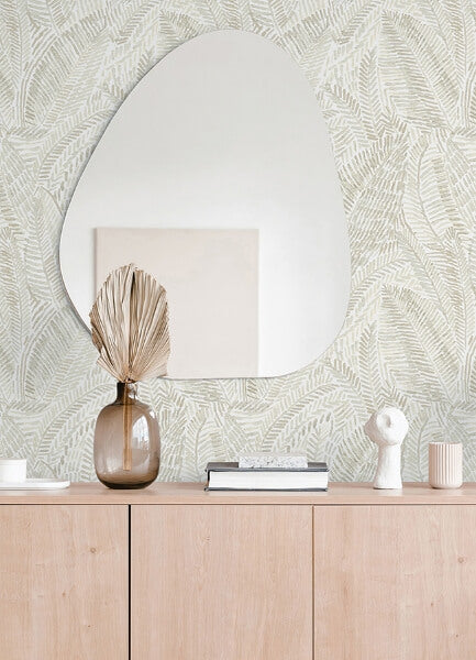 Fildia Taupe Botanical Wallpaper