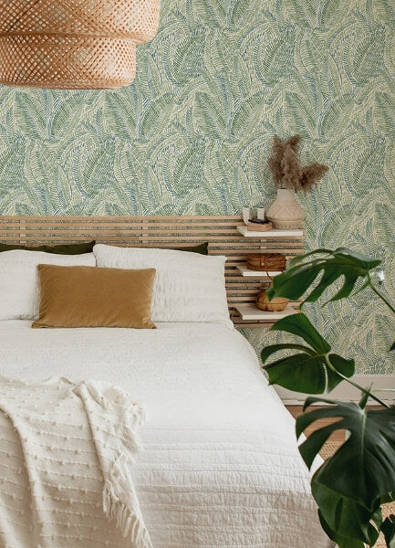 Fildia Green Botanical Wallpaper