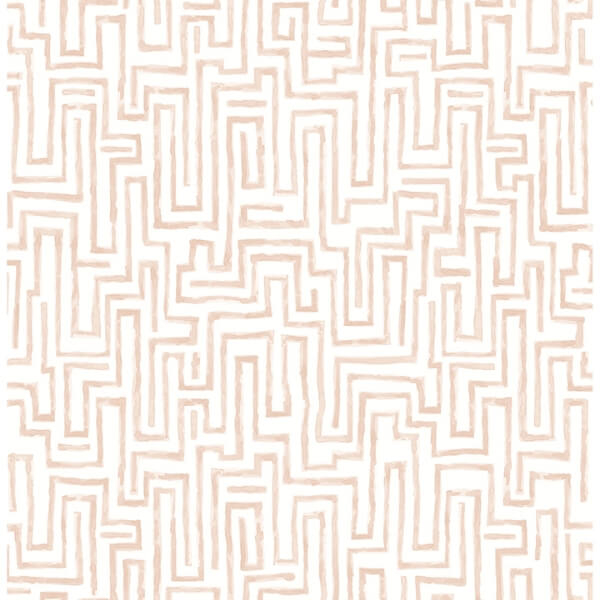 Ramble Blush Geometric Wallpaper
