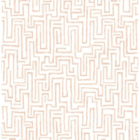 Ramble Blush Geometric Wallpaper