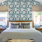 Odele Dark Blue Geometric Archways Wallpaper