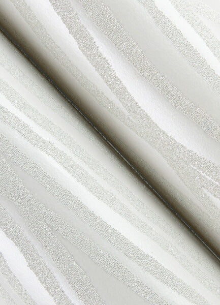 Galyn White Pearlescent Wave Wallpaper