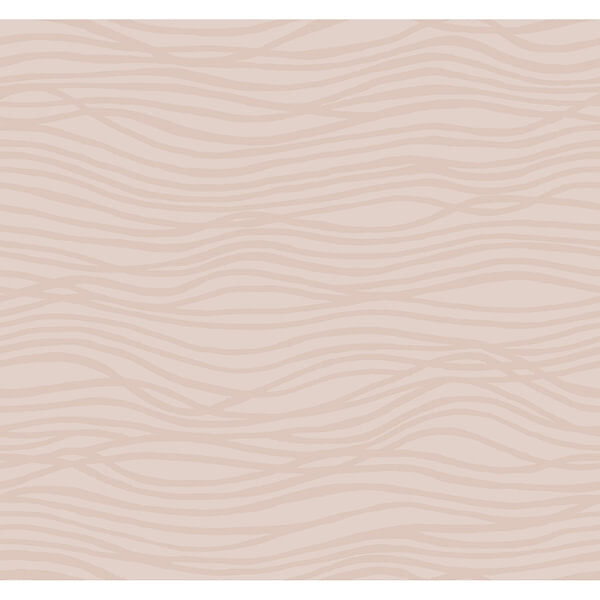 Galyn Rose Gold Pearlescent Wave Wallpaper
