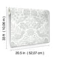 Nestle Light Grey Bird Block Print Wallpaper