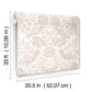 Nestle Pink Bird Block Print Wallpaper
