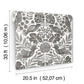 Nestle Charcoal Bird Block Print Wallpaper