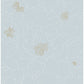 Gardena Sky Blue Embroidered Floral Wallpaper