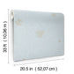 Gardena Sky Blue Embroidered Floral Wallpaper