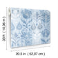 Pavord Blue Floral Shibori Wallpaper