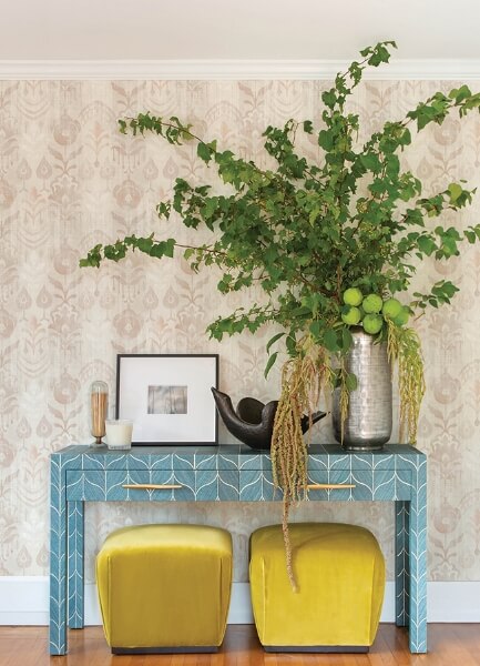 Pavord Pink Floral Shibori Wallpaper