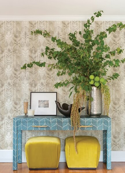 Pavord Neutral Floral Shibori Wallpaper