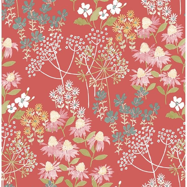 Cultivate Red Springtime Blooms Wallpaper