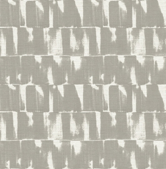 Bancroft Grey Artistic Stripe Wallpaper
