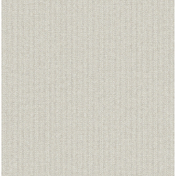 Lawndale Taupe Textured Pinstripe Wallpaper