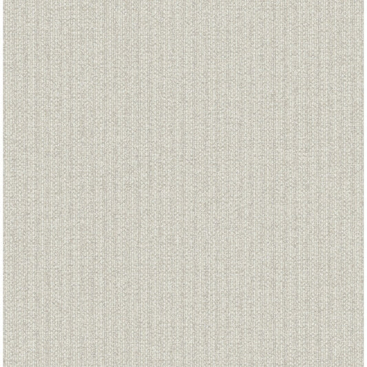 Lawndale Taupe Textured Pinstripe Wallpaper