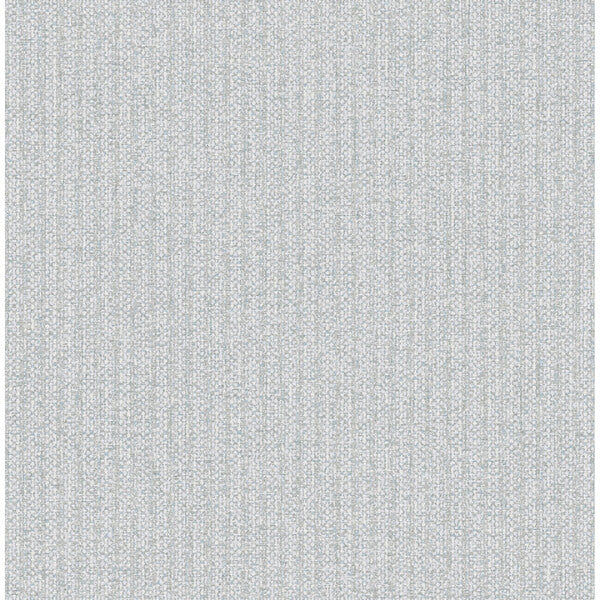 Lawndale Blue Textured Pinstripe Wallpaper